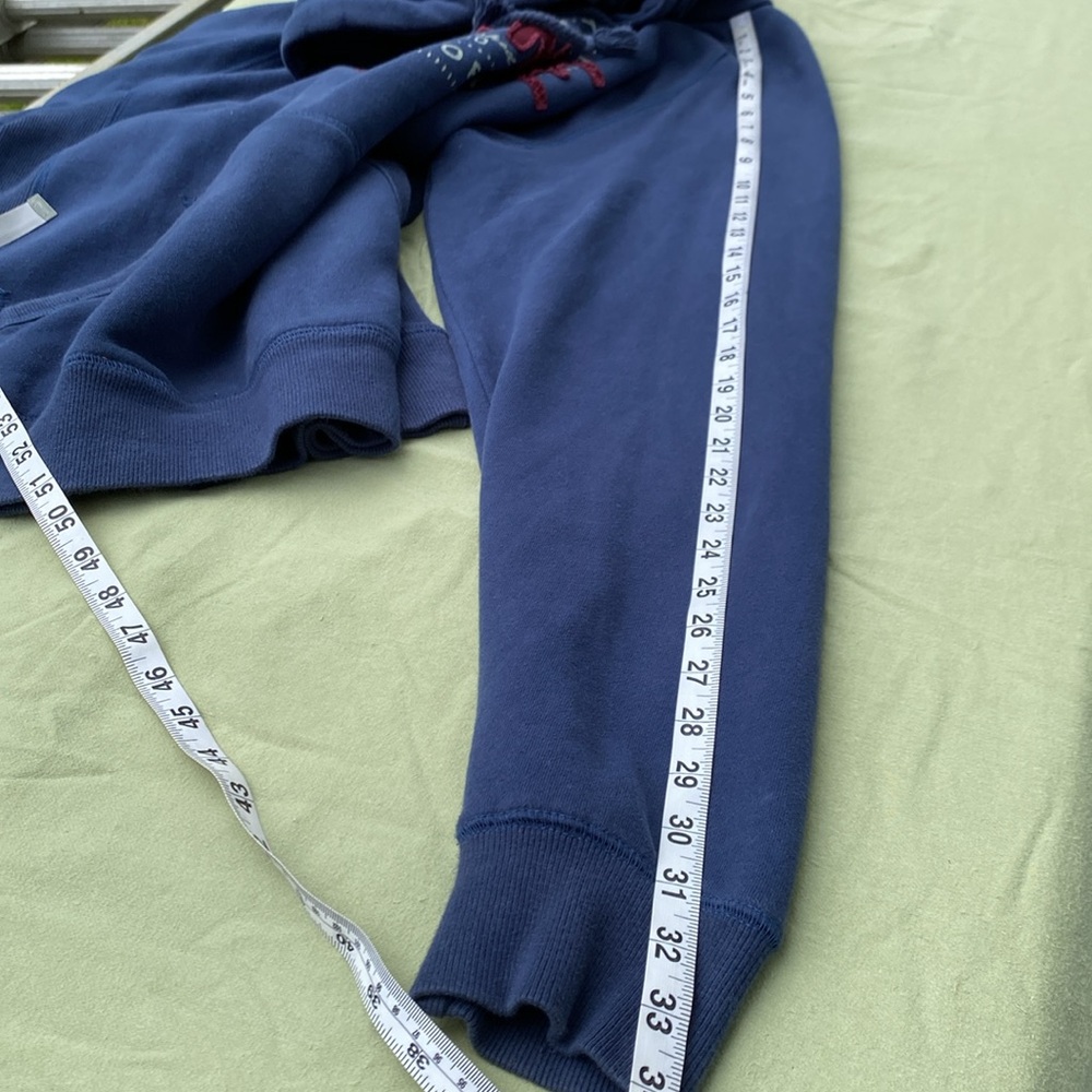 Blue 84 Blue Hoodie with Red and White Embroidery Maine - Picture 13 of 16